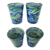 New Design Personalized Tie Dye Colored Tourist Souvenir Gift Shot Glass