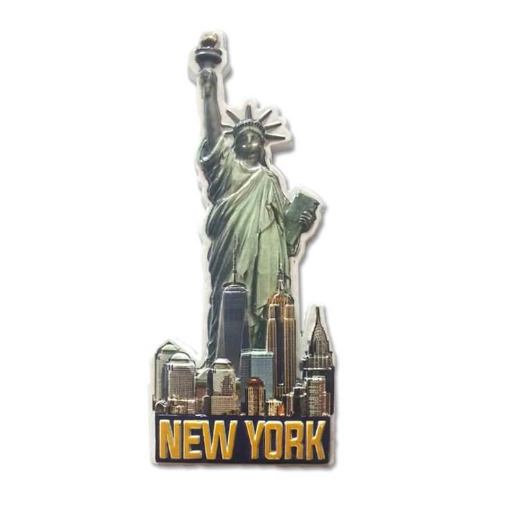 Custom Travel Souvenir Magnet New York City Statue of Liberty Souvenirs Fridge Magnet