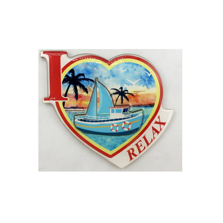 Maldives Souvenir Beach Landmark Wood Fridge Magnet