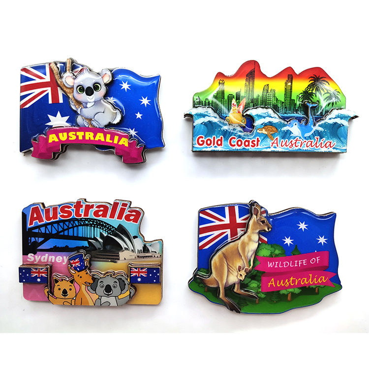 Custom Tourist Gift Wood Magnet Sydney Australia Souvenir Fridge Magnet