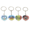 Wholesale Custom New York Las Vegas Souvenirs Rotating Metal Keychain