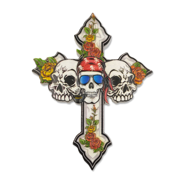 Wholesale Pirate Souvenir Skull Fridge Magnet Custom Resin Refrigerator Sticker