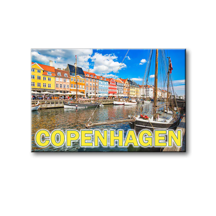 Customized Resin Building 3D Copenhagen Denmark Souvenir Fridge Magnet