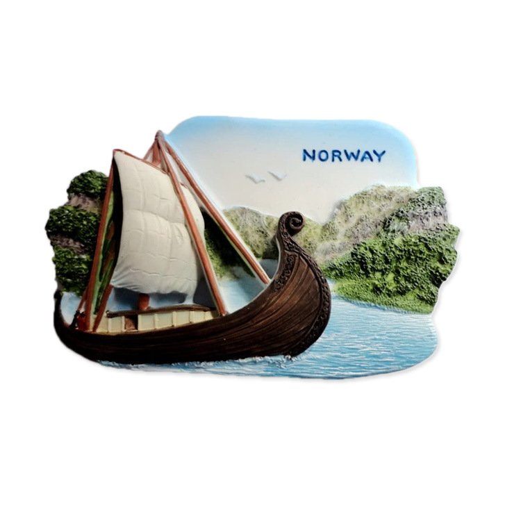 Customized Scenery Refrigerator Magnets Norway Souvenir 3D Handmade Resin Fridge Magnet