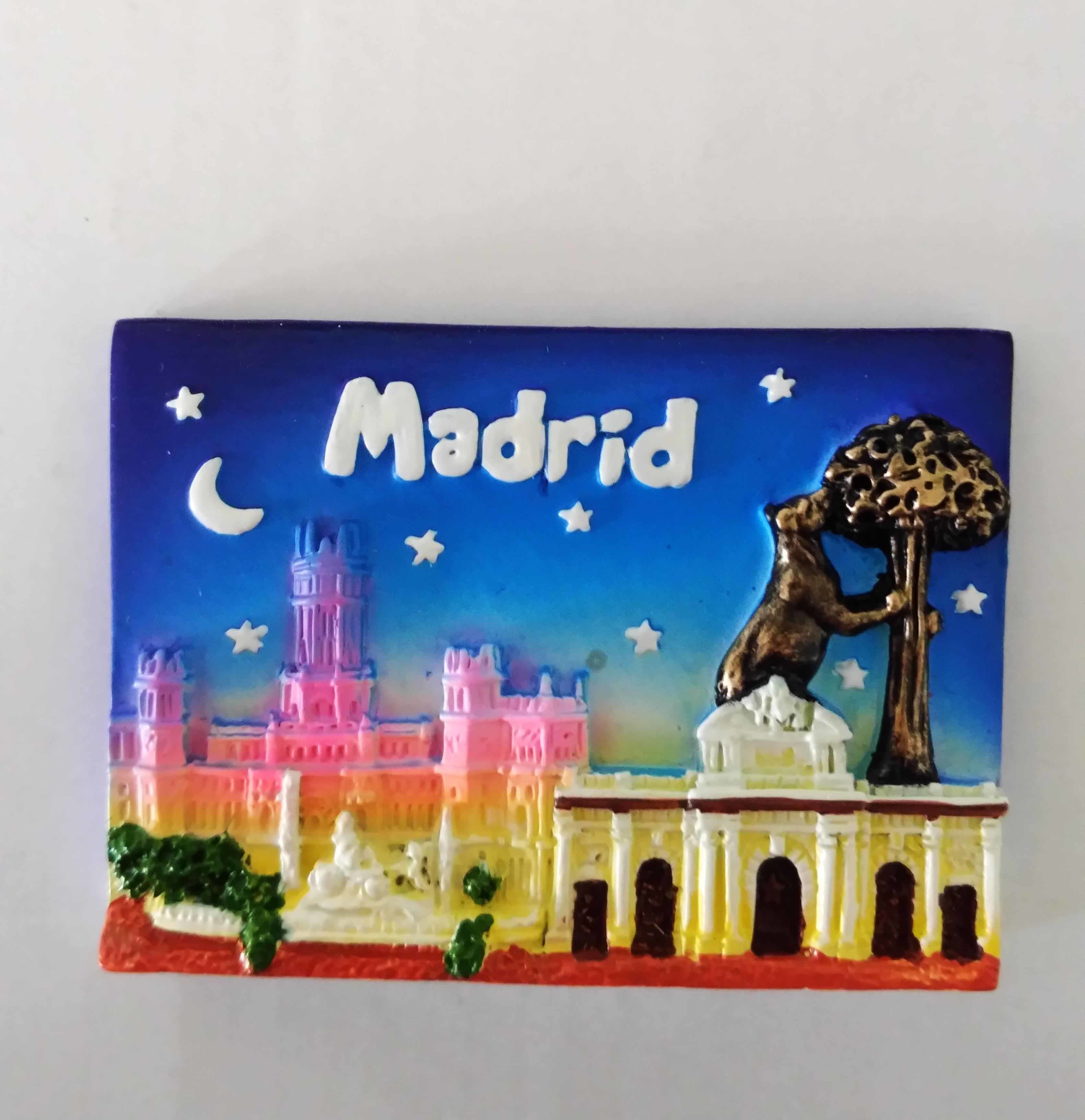 Customized Resin Handmade Spain Sevilla Malaga Souvenir Fridge Magnet