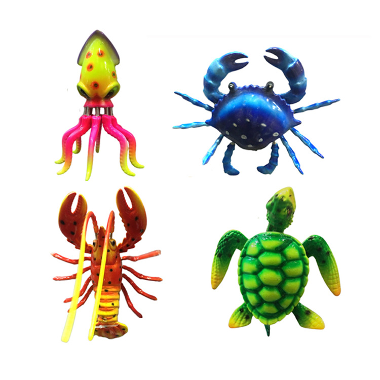 Factory Wholesale Home Kitchen Decor Beach Souvenir Ocean Sea Animal Figures with Magnet