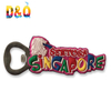 Customized Logo Travel Gift Singapore Merlion Souvenir PVC Bottle Opener