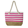 Custom Turtle Sea Printed Canvas Beach Tote Bag Women Summer Beach Bag Cotton Rope Handbag