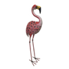 Outdoor Garden Decoration Metal Animal Stake Pink Art Flamingo Yard Ornament