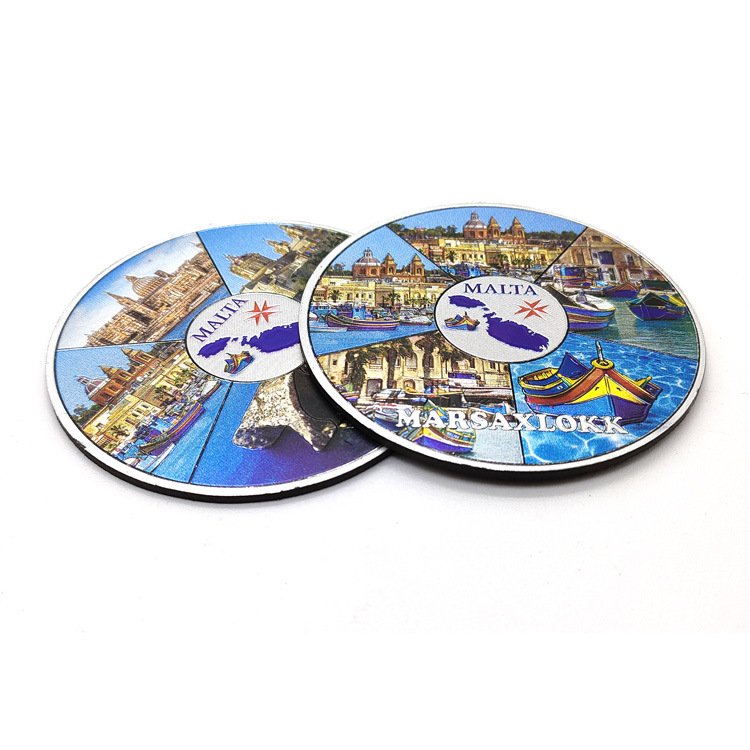 Customized European Landscape Tourist Souvenir Magnet Croatia Malta Souvenir Aluminium Foil Fridge Magnets