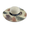 Wholesale Custom Logo Women Travel Beach Summer Wide Brim Floppy Straw Sun Hat