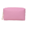 Wholesale Women Lady Pink Large Custom Leather Makeup Bag