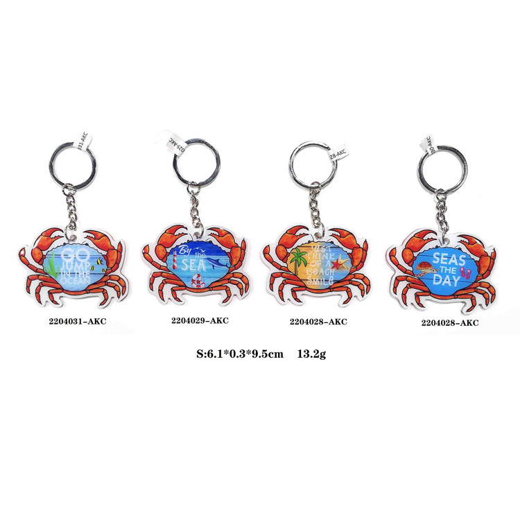 Wholesale Beach Holiday Paradise Custom Acrylic Travel Souvenir Maldives Keychain