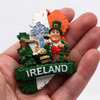 Wholesale St. Patrick Day Dublin Lucky of Irish Gift Resin 3D Ireland Souvenir Fridge Magnet