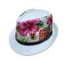 Custom Print Logo Summer Beach Sun Men Panama Straw Hats