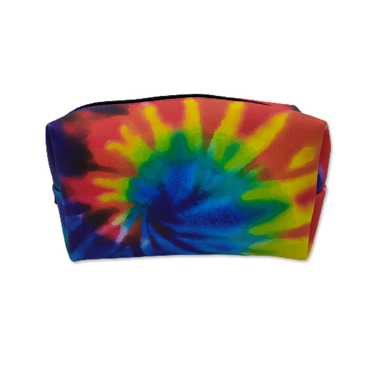 Custom Printed Tie Dye Leather Coin Bag Wallet Pouch Purse Keychain