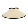 Wholesale Custom Fashion Summer Beach Foldable Sun Straw Visor Hat for Women