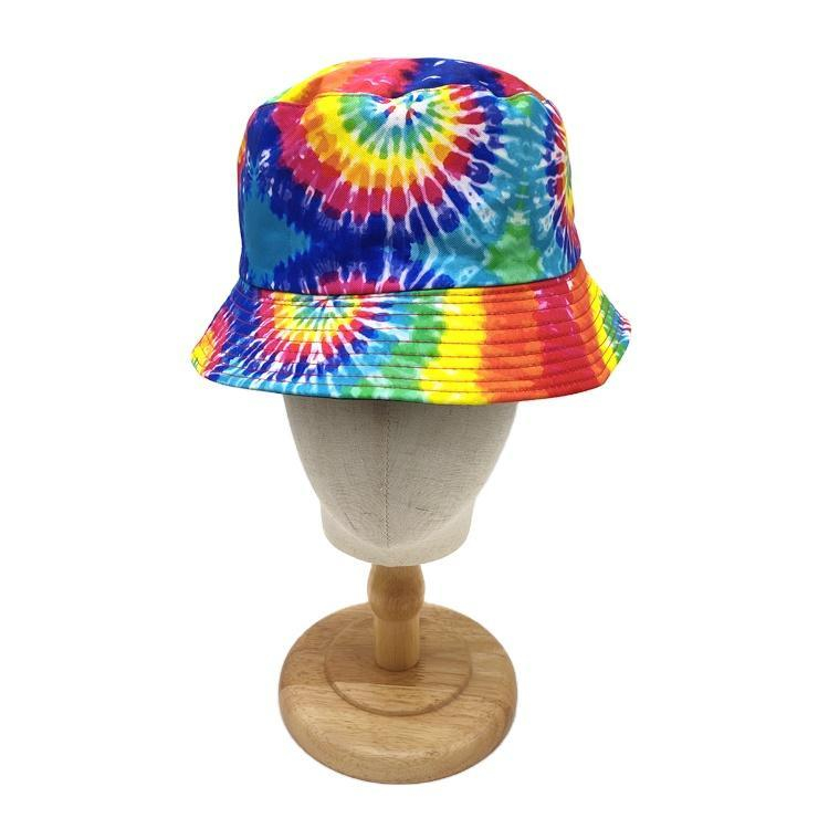 Wholesale Cotton Fisherman Hat Cool Tie Die Bucket Hats Custom Print