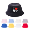 Outdoor Sunshade Cap Women Men Fisherman Hat Custom I Love New York Print Bucket Hats