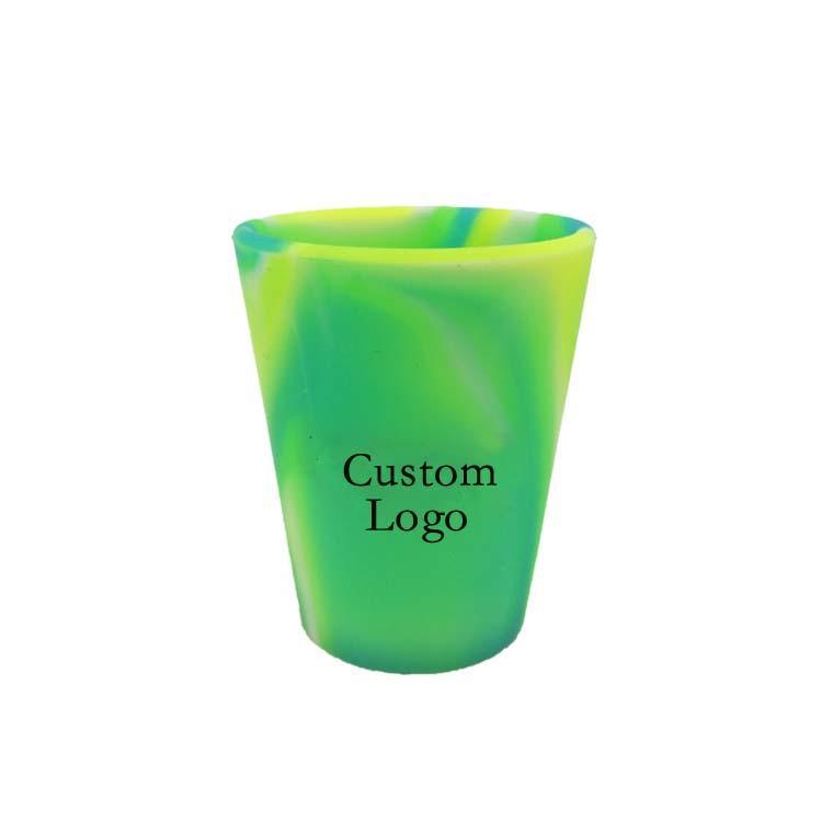 Food Grade Eco-Friendly Custom Logo 50ml Silicone Shot Glass Silicone Cup