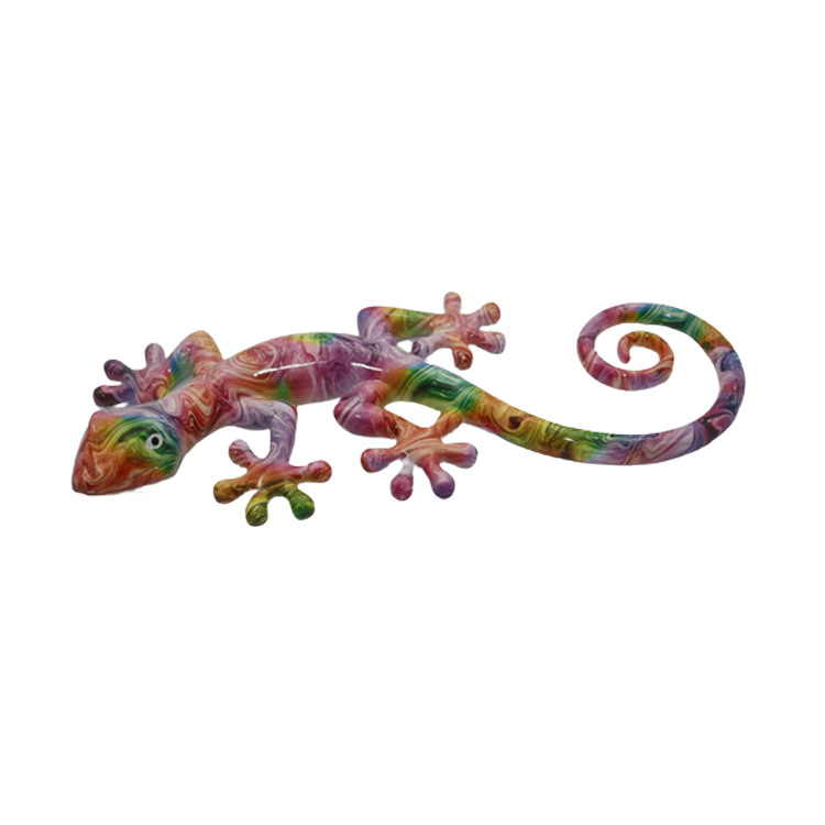 Modern Wall Art Colorful Resin Lizard Wall Hanging Decor