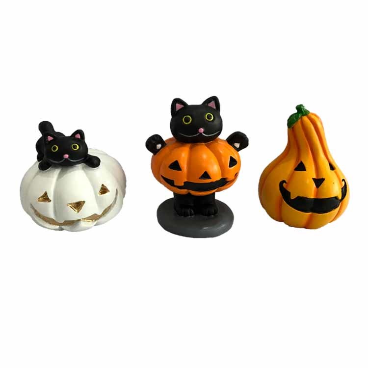 Custom Halloween Gift Miniature Small Resin Halloween Pumpkin Decoration