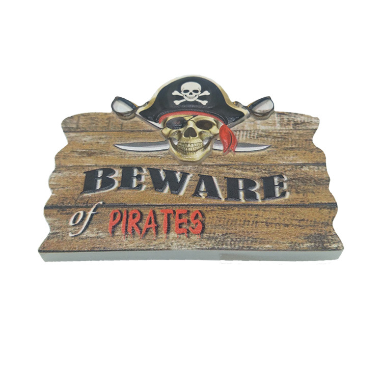 Factory Wholesale Printing Resin Pirates of The Caribbean Souvenir Fridge Magnet