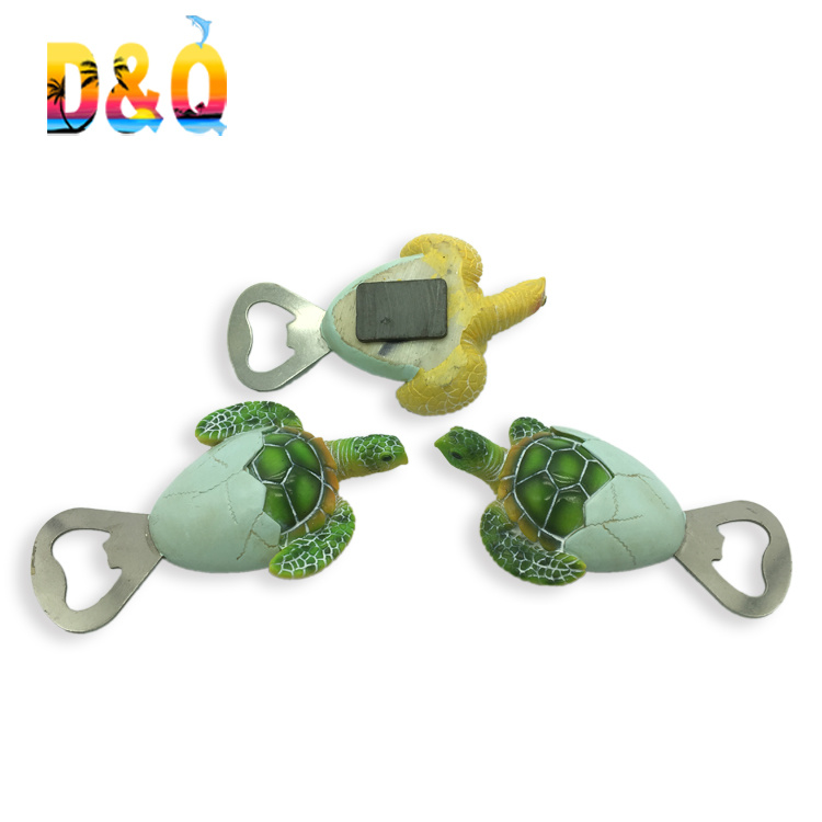 Souvenir Resin 3D Turtle Shape Bottle Opener