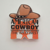 Custom Resin Printed Wild West Cowboy Design Texas Souvenir Fridge Magnet