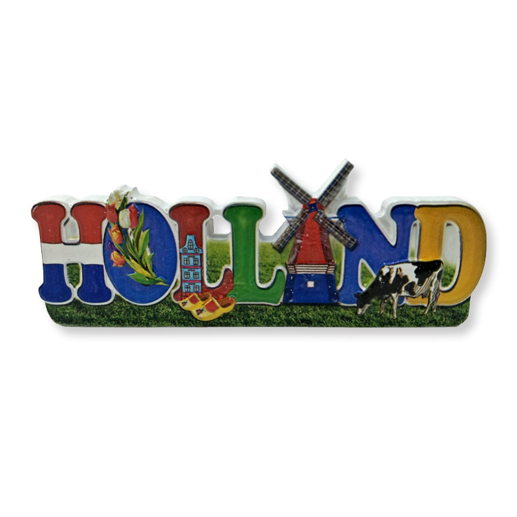 Custom Resin Print Holland Netherlands Souvenir Fridge Magnet