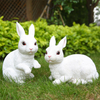 Custom Animal Statue Outdoor Garden Decoration Lovely Resin Rabbit Figurine