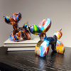 Modern Home Decor Colorful Dog Statue Resin Balloon Dog Sculpture