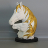 Factory Wholesale Resin Double Horse Head Figurine Horse Statue Home Decor