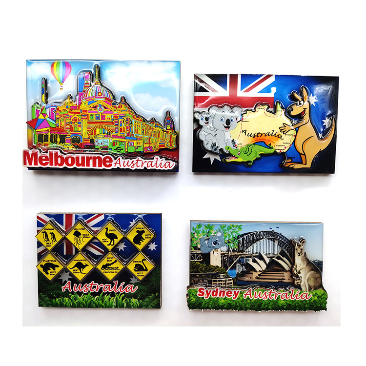 Custom Resin Printed Tourist New Zealand Souvenir Fridge Magnet