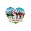 Resin Printed Tourist Gift Skiing Souvenir Andorra Fridge Magnet