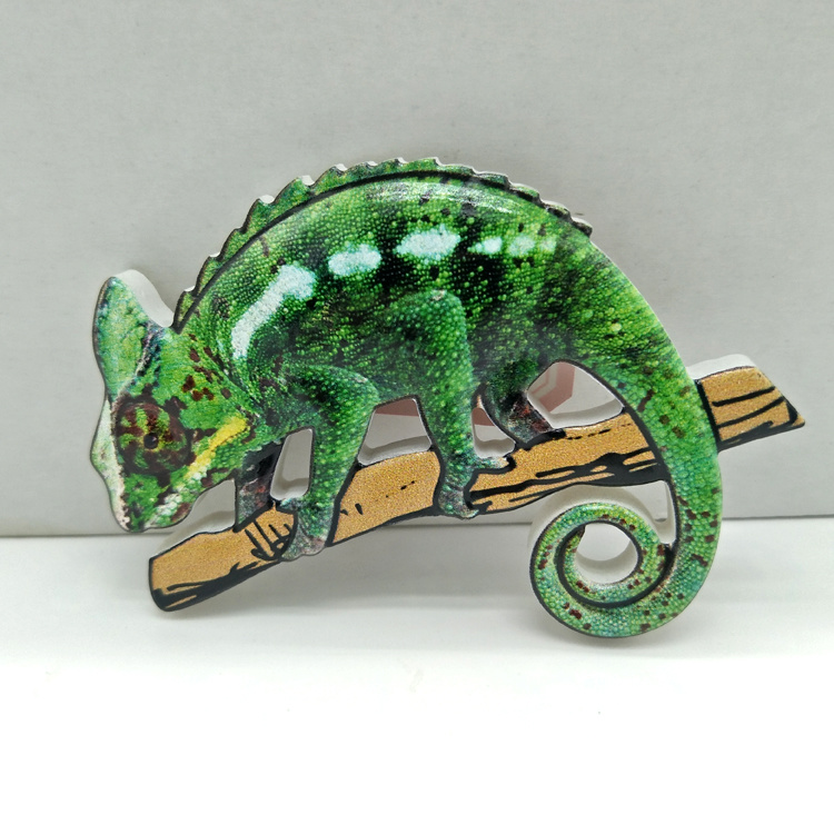 Custom Souvenir Spain Lizard Fridge Magnet Resin Printing Gecko Magnet