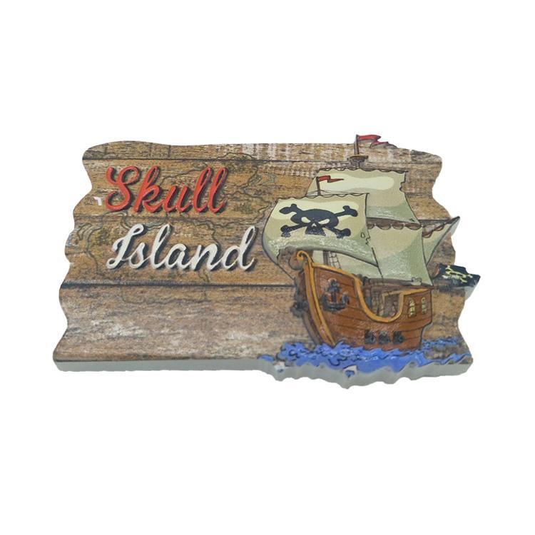 Tourist Gift Resin Printed Bahamas Cococay Island Cruise Ship Souvenirs Pirate Museum Souvenir Fridge Magnets