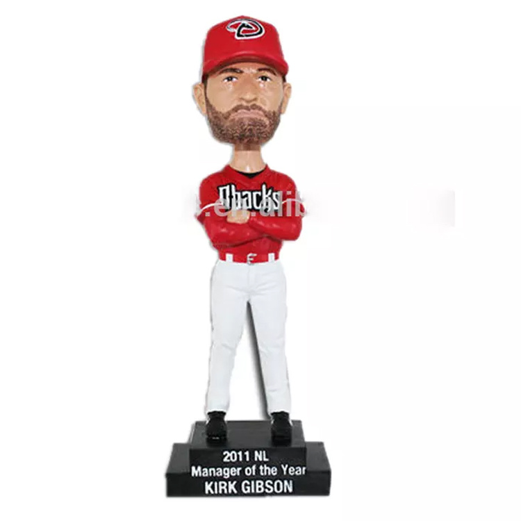 Custom Car Decoration Resin Bobble Head Bobblehead Sports Events Baseball Souvenirs