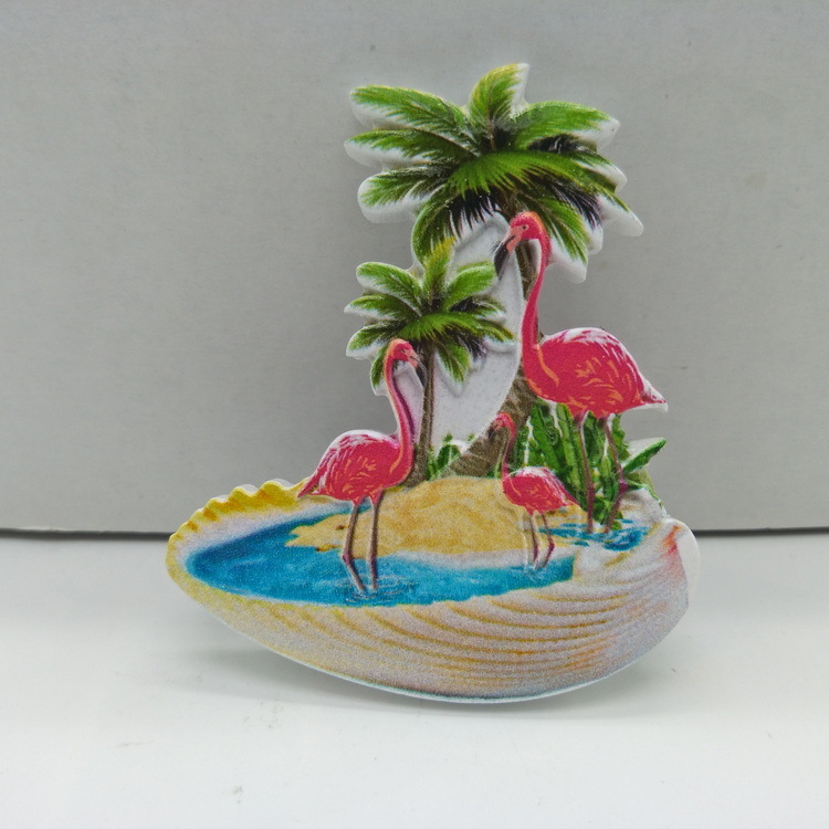 Custom Resin Printing Beach Souvenir Palm Tree Martinique Souvenir Fridge Magnet