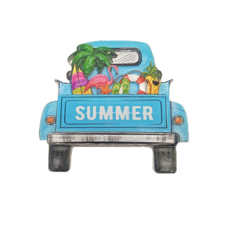 Tourist Souvenir Mini Bus Car Model Shape Fridge Magnet Custom 3D Printing Resin Fridge Magnets