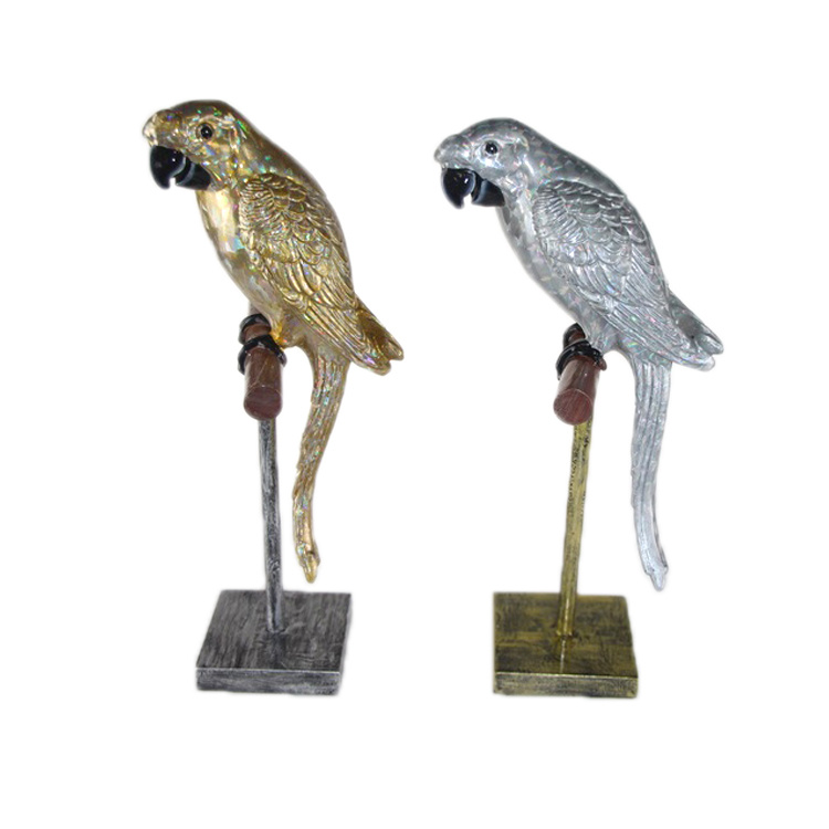 Home & Garden Decoration Custom Animal Statue Resin Parrot Figurine