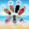 Custom Beach Souvenir Flip Flop Shape Acrylic Bottle Opener with Magnet