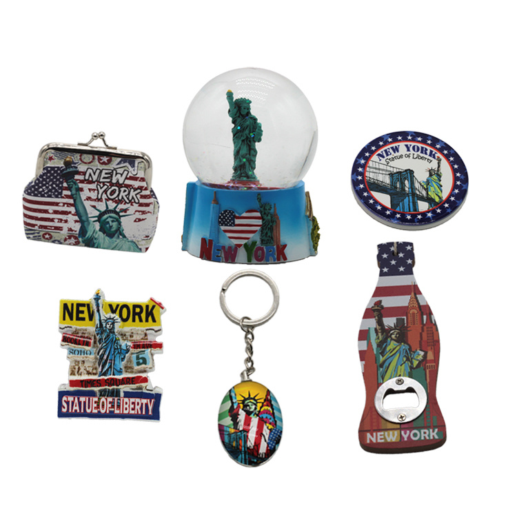 Custom Printing Tourist New York Souvenir Items Promotional Souvenir Gift Fridge Magnet