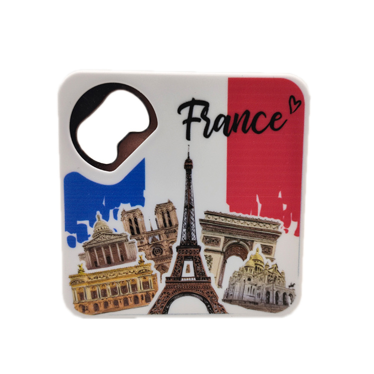 Tourist Souvenir Plastic Custom Cap Beer Bottle Opener Magnet