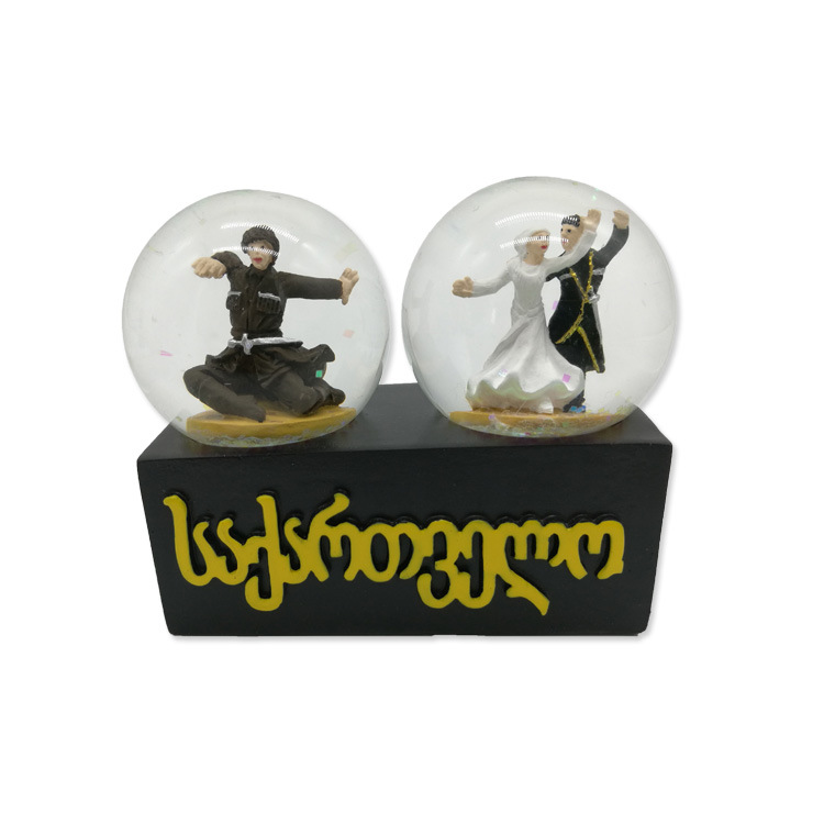 Custom Resin Tourist Georgia Souvenir Snow Globe