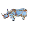 Color Painting Abstract Art Sculpture Resin Cow Figurine Animal Statue for Home Decor