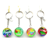 Custom Beach Tourist Souvenir Gift Glass Key Chains