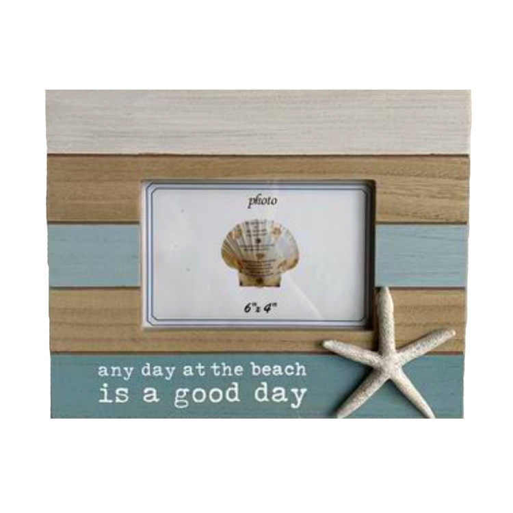 Customized Nautical Home Tabletop Decor MDF Frame Wooden Photo Picture Frame