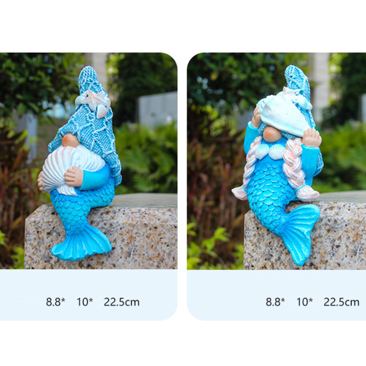 Wholesale Garden Home Decoration Resin Ocean Summer Beach Gnome Statue