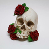 Wholesale Personalized Rose Skull Halloween Decoration Resin Ornament Skull Statue